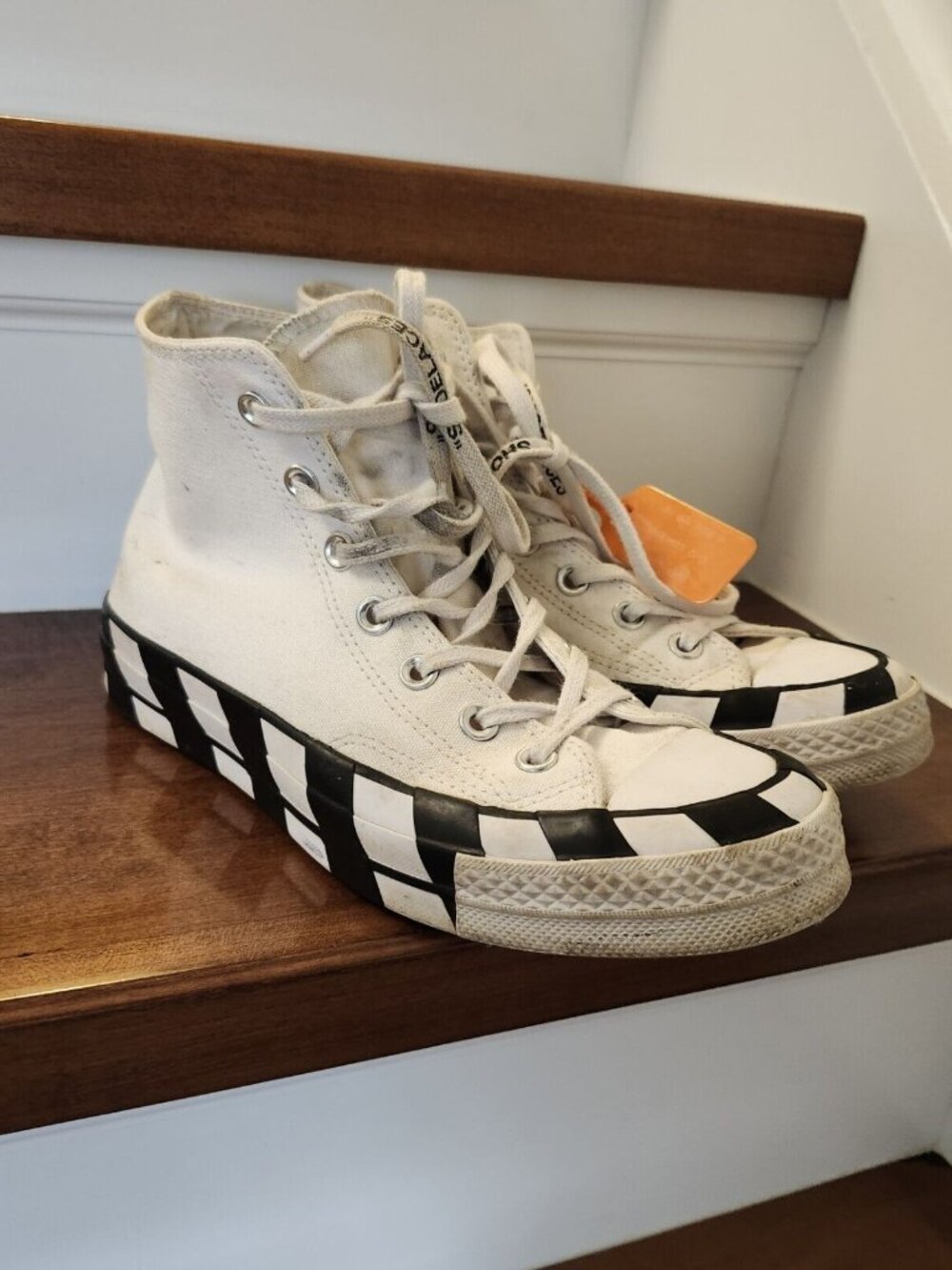 Off White x Converse unisex chuck taylor sneakers